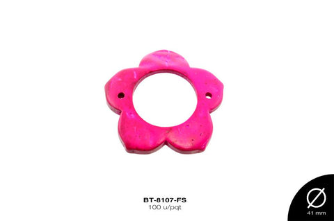 PLACA COCO FLOR 2H 41mm REF: K-1170 FUCSIA 100 u/pqt