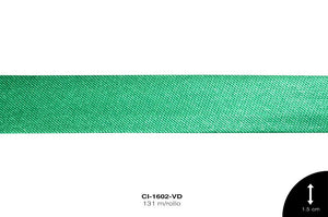 SESGO SATIN PLANO 14 mm REF: 0507 VERDE 131 m/rollo