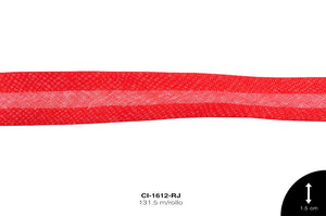 SESGO PLANO REF: 0507 (15mm) ROJO 131.5 m/rollo