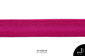 SESGO SATIN PLANO 15 mm REF: 320 FUCSIA 90 m/rollo