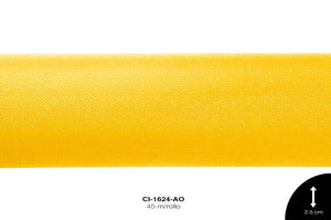 SESGO SATIN PLANO 25 mm REF: 322 AMARILLO 90 m/rollo