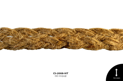 YUTE TRENZA REF: 1.5cm NATURAL 50 m/pqt