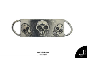 SEPARADOR METALICO RECT CALAVERA 40mm REF: K1877 NIQUEL 155