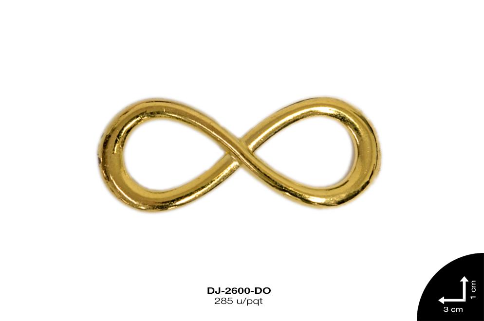 SEPARADOR METALICO INFINITO 30mm REF: #13 DORADO 285 u/pqt(.