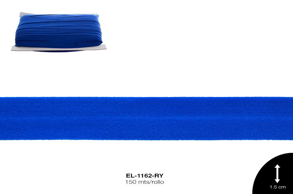 SESGO ELASTICO 15mm REF: 1.5 AZUL REY 150 MT/ROLLO