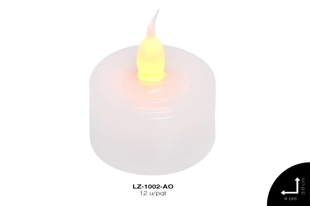 VELA LED 40X36mm REF: LED T AMARILLO 12 u/pqt