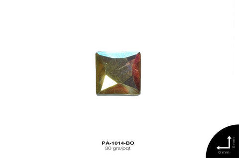 PIEDRA VIDRIO CUADRO 6X6mm REF: PE-50 BOREAL 30 grs/pqt