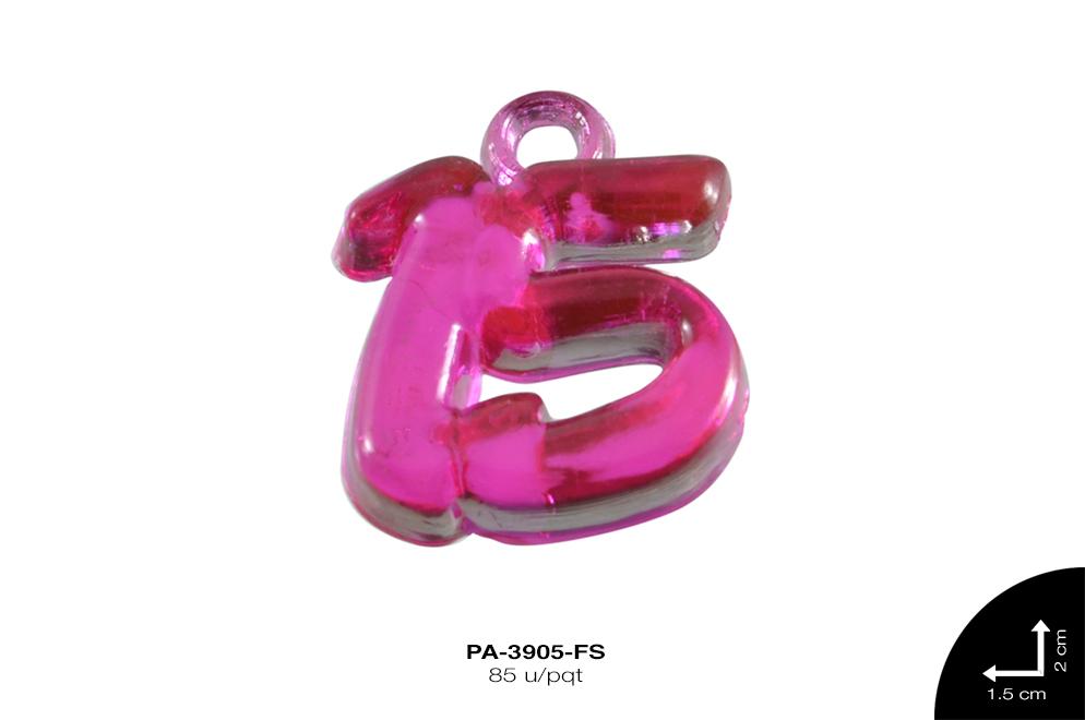 PIEDRA PLASTICA 15 20mm FUCSIA 85 u/pqt(50g)