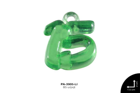 PIEDRA PLASTICA 15 20mm LIMON 85 u/pqt(50g)