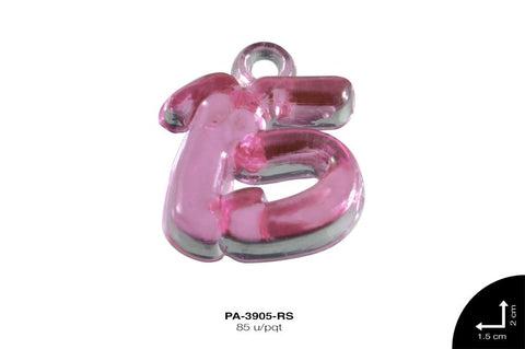 PIEDRA PLASTICA 15 20mm ROSA 85 u/pqt(50g)