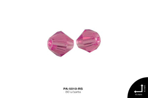 PIEDRA MURANO ROMBO REF: 4 mm ROSA 80 u/sarta (pqt 50S)