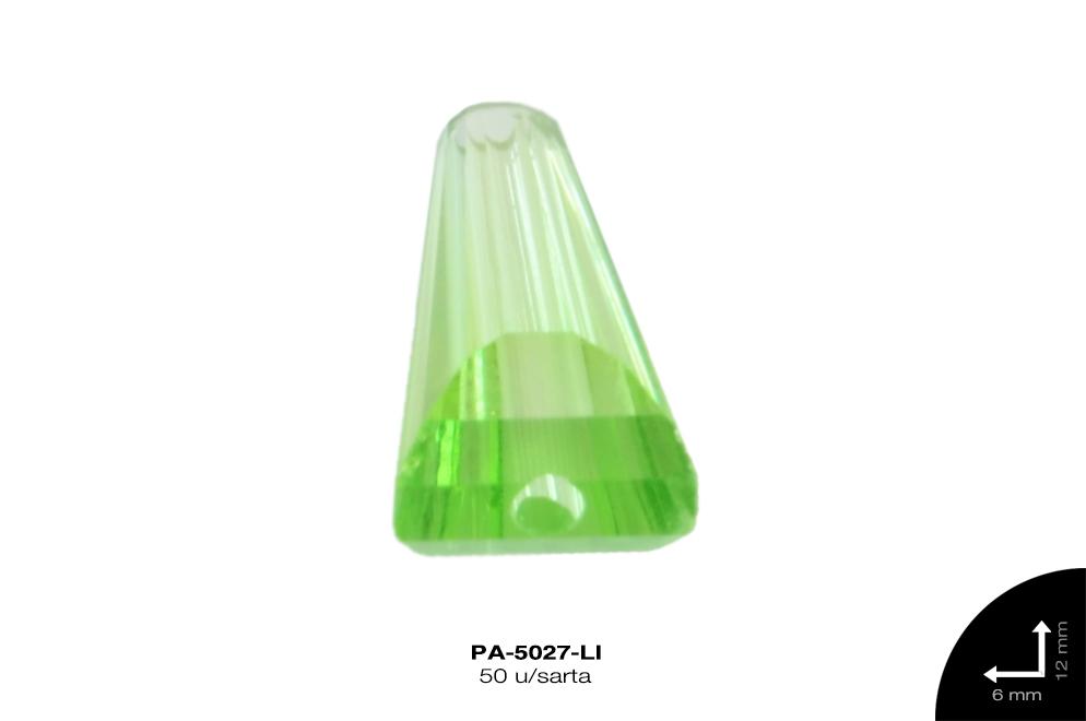 PIEDRA VIDRIO CONO AB 6X12mm LIMON 50 u/sarta