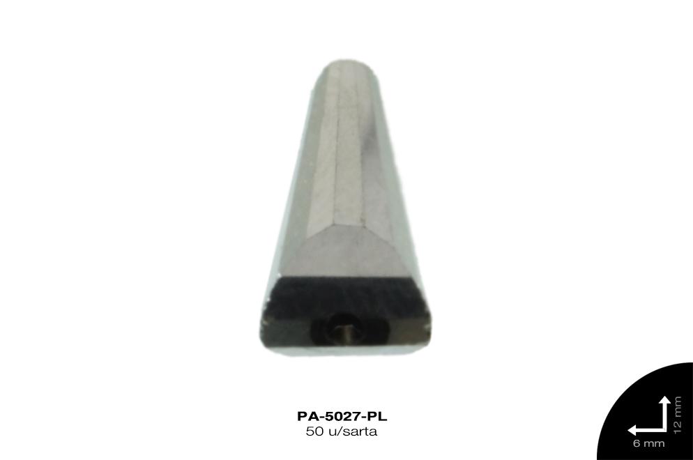 PIEDRA VIDRIO CONO AB 6X12mm PLATA 50 u/sarta