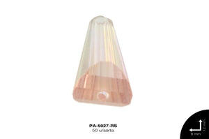 PIEDRA VIDRIO CONO AB 6X12mm ROSA 50 u/sarta