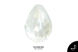 PIEDRA VIDRIO GOTA AB 8X12mm BOREAL 60 u/sarta