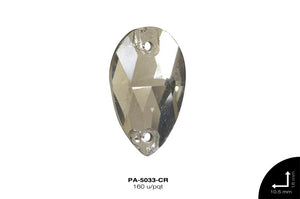 Piedra Vidrio Gota 18X10.5mm REF: 10.5*18 CRISTAL 160 u/pqt