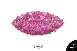 PIEDRA RESINA PEPITA DIAMANTE BO 2H REF: 15X30mm ROSA 100 u/