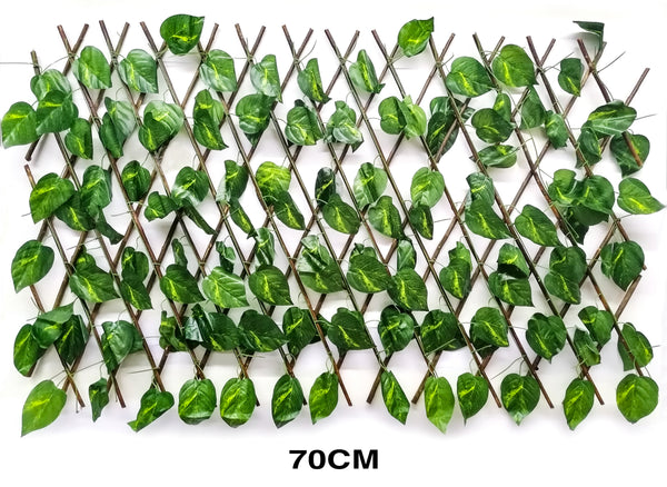 ENREDADERA PLEGABLE HOJAS OVAL 70cm REF: 220-4 VERDE unidad