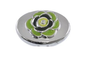 PLACA METZDA OVAL FLOR 44mm REF: CD-4774 LIMON 100 u/pqt