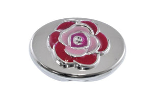 PLACA METZDA OVAL FLOR 44mm REF: CD-4774 ROSA 100 u/pqt