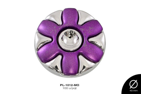 PLACA METZDA CIRC 40mm REF: CD-560 MORADO 100 u/pqt