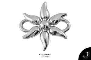 SEP METZDO FLOR 44mm REF: AK-165 PLATA 125 u/pqt(lb)