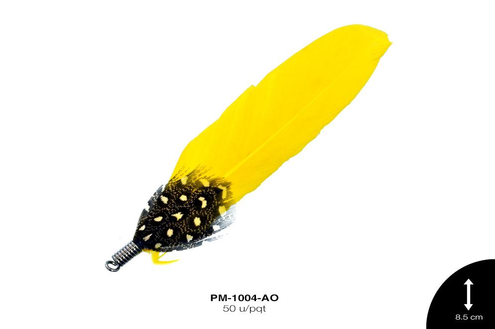 PLUMA HERRAJE AMARILLO 50 u/pqt