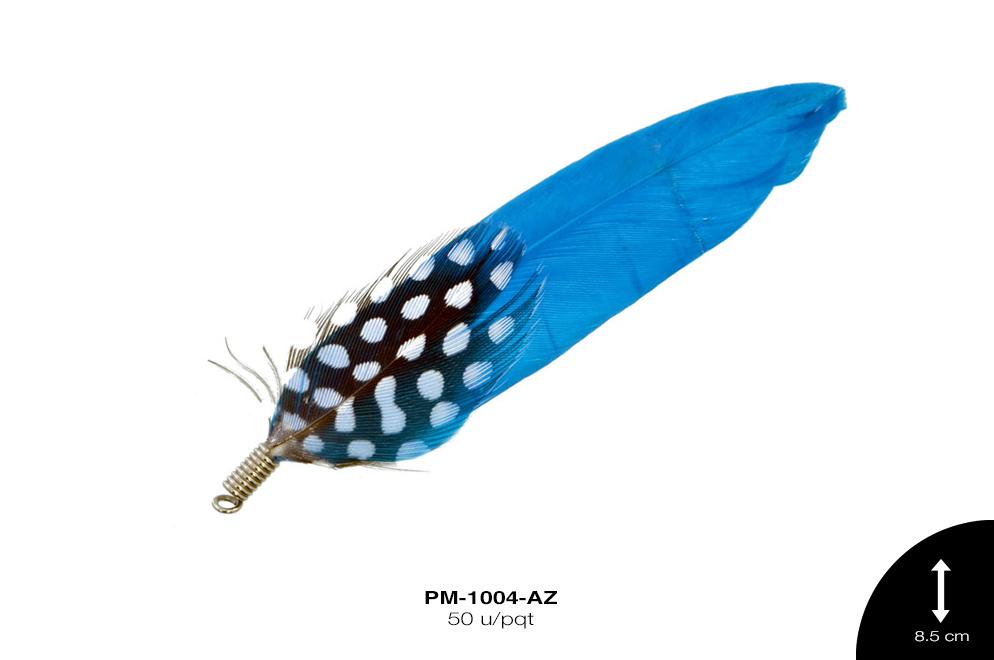 PLUMA HERRAJE AZUL 50 u/pqt