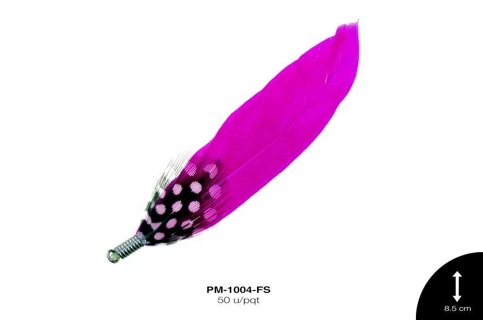 PLUMA HERRAJE FUCSIA 50 u/pqt