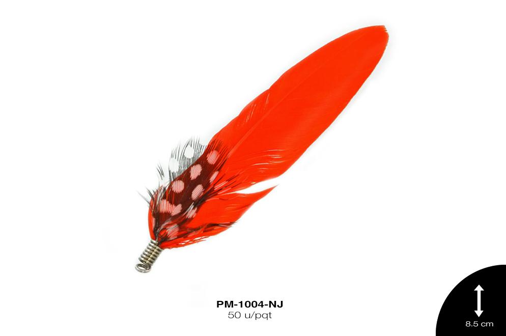 PLUMA HERRAJE NARANJA 50 u/pqt