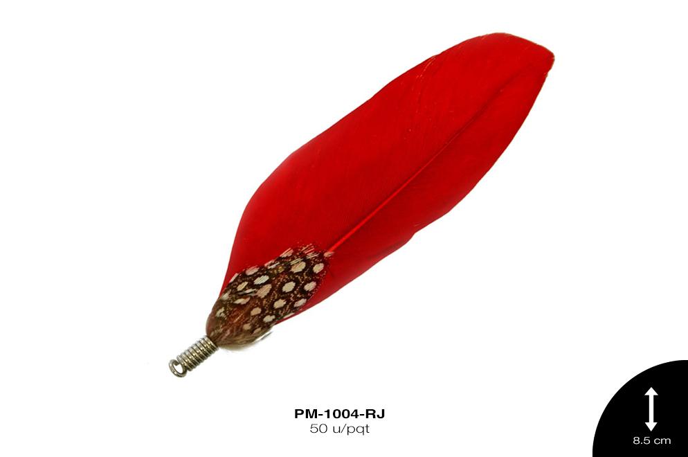 PLUMA HERRAJE ROJO 50 u/pqt