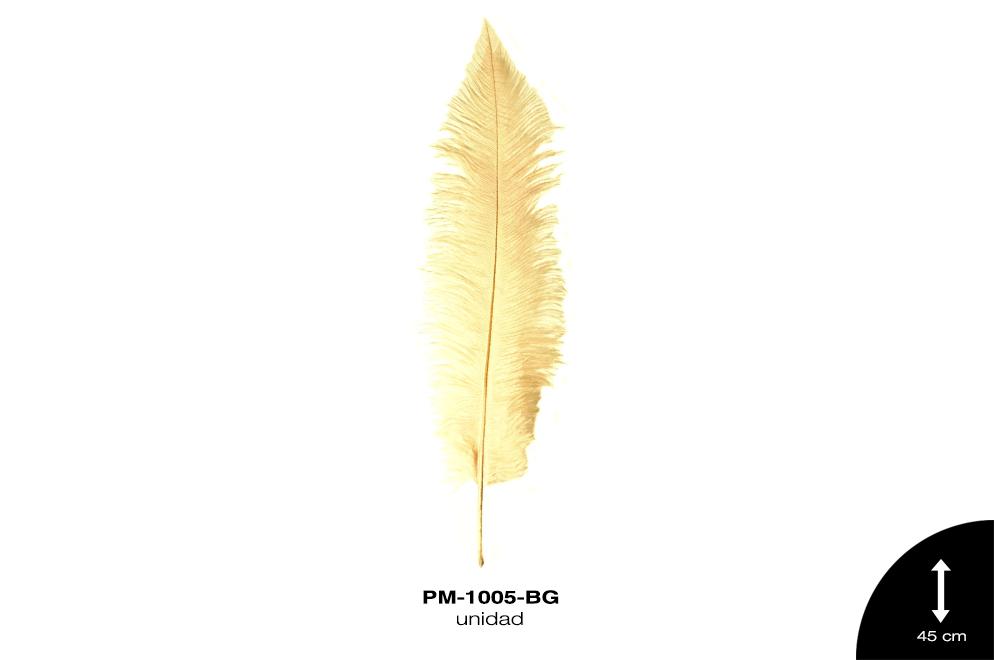 PLUMA AVESTRUZ SPAD ALA BEBE MED /OSTRICH BABY WING 18"" - 2