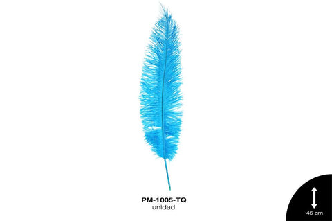 PLUMA AVESTRUZ SPAD ALA BEBE MED /OSTRICH BABY WING 18"" - 2