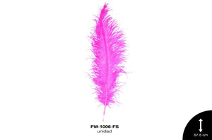 PLUMA AVESTRUZ SPAD ALA BEBE GDE /OSTRICH BABY WING 23"" - U