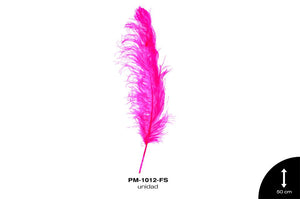 PLUMA AVESTRUZ CUERPO GDE / OSTRICH DRAB 20"" - UP FUCSIA un