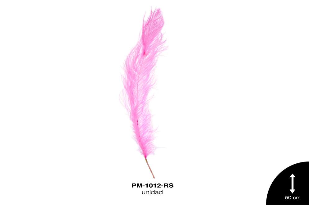 PLUMA AVESTRUZ CUERPO GDE / OSTRICH DRAB 20"" - UP ROSA unid