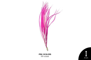 PLUMA HERRAJE CAB REF: 8cm ROSA 50 u/pqt