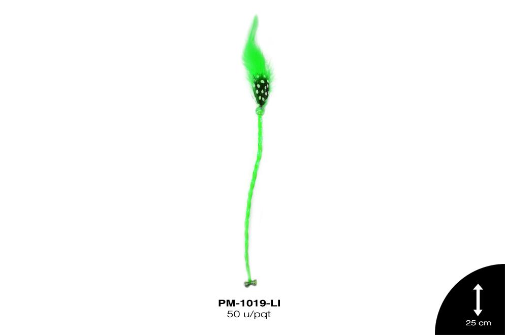 PLUMA TRENZA CAB REF: 25cm LIMON 50 u/pqt