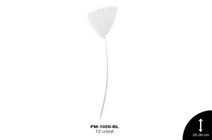 PLUMA PAVO ANTENA REF: 10""-12"" BLANCO 12 u/pqt