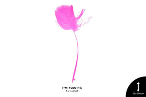 PLUMA PAVO ANTENA REF: 10""-12"" FUCSIA 12 u/pqt