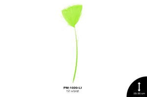 PLUMA PAVO ANTENA REF: 10""-12"" LIMON 12 u/pqt