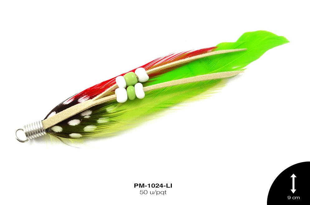 PLUMA HERRAJE C/CHAQUIRON LIMON 50 u/pqt