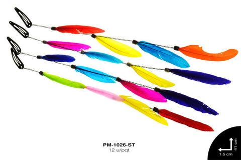 PLUMA CADENA C/PINZA TICTAC REF: #2 SURTIDO 12 u/pqt