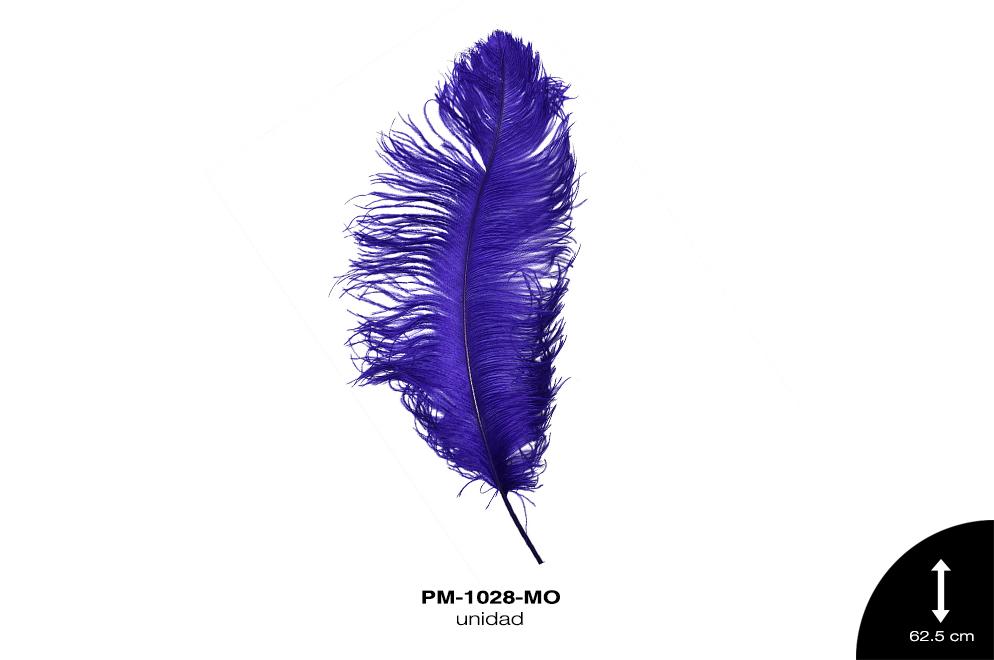 PLUMA AVESTRUZ CUERPO JUMBO / OSTRICH DRAB 25"" - UP MORADO