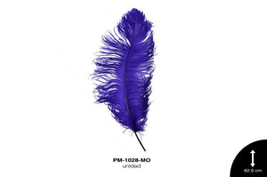 PLUMA AVESTRUZ CUERPO JUMBO / OSTRICH DRAB 25"" - UP MORADO