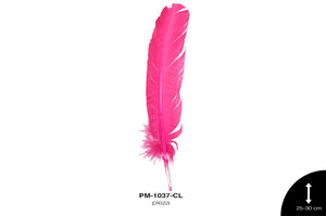 PLUMA PAVO ALA REF: 10""-12"" CORAL/UNIDAD