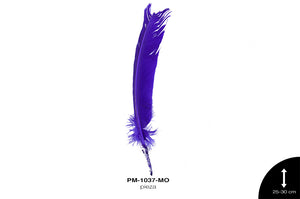 PLUMA PAVO ALA REF: 10""-12"" MORADO/UNIDAD