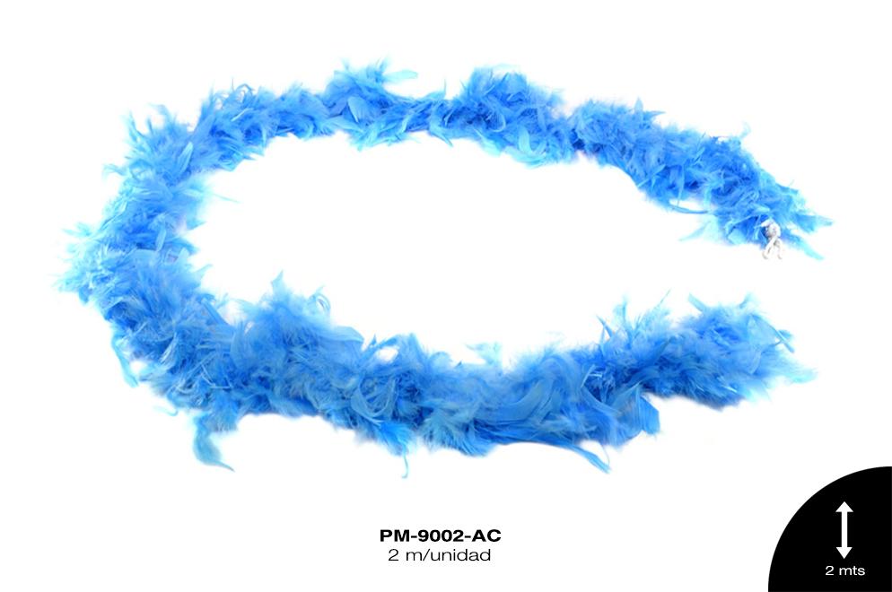 PLUMA BOA REF: 60g AZUL CELESTE 2m/pz