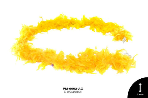 PLUMA BOA REF: 60g AMARILLO 2m/pz