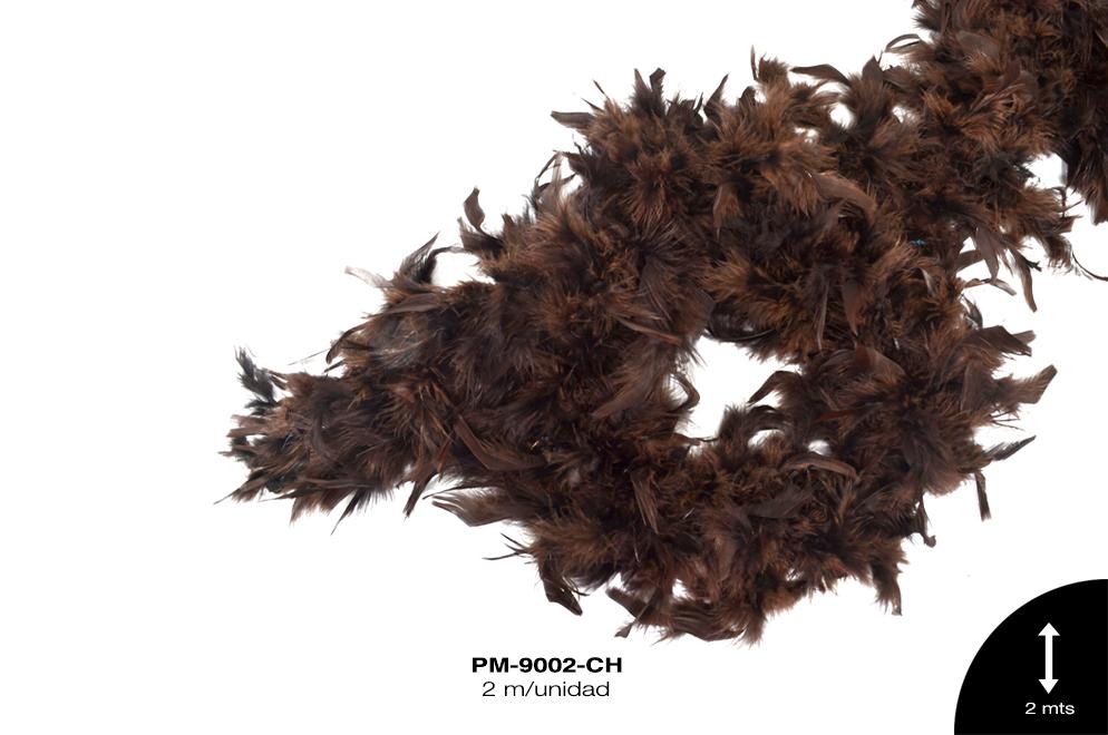 PLUMA BOA REF: 60g CHOCOLATE 2m/pz